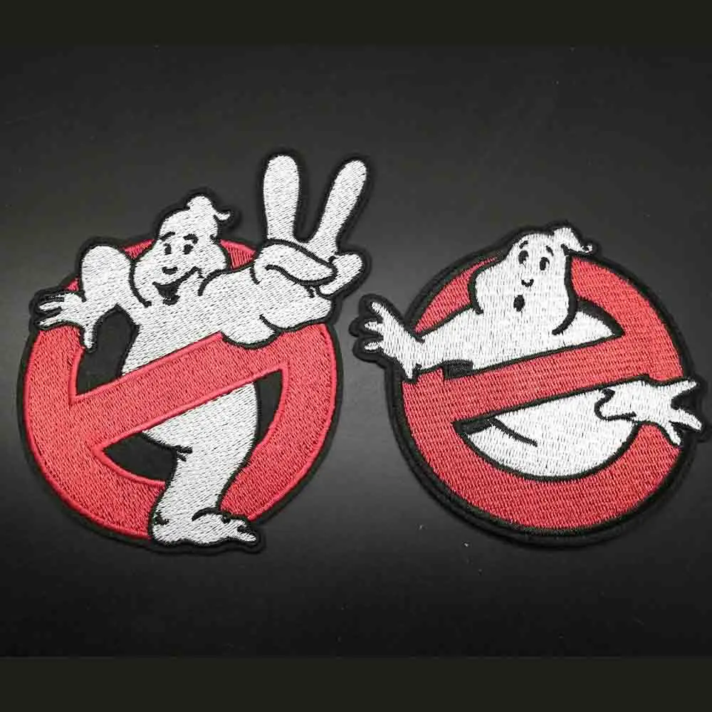 Большой размер полностью вышитый Железный патчи для Ghostbusters одежды на Хэллоуин