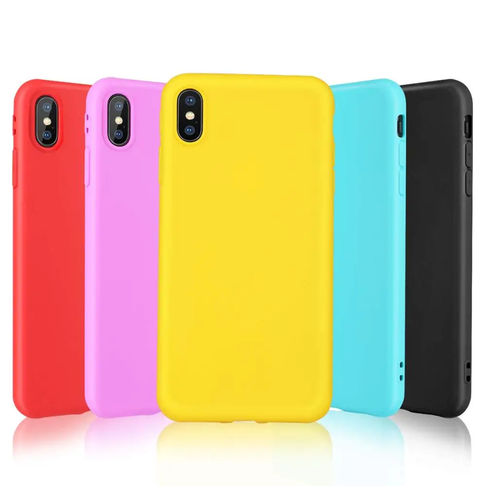 

Candy Solid Color Case For Xiaomi Mi 9 8 SE Lite Pro Mix 3 2s 2 Mi Play Note 3 MAX 3 Pocophone F1 Cover Silicone TPU Soft Case