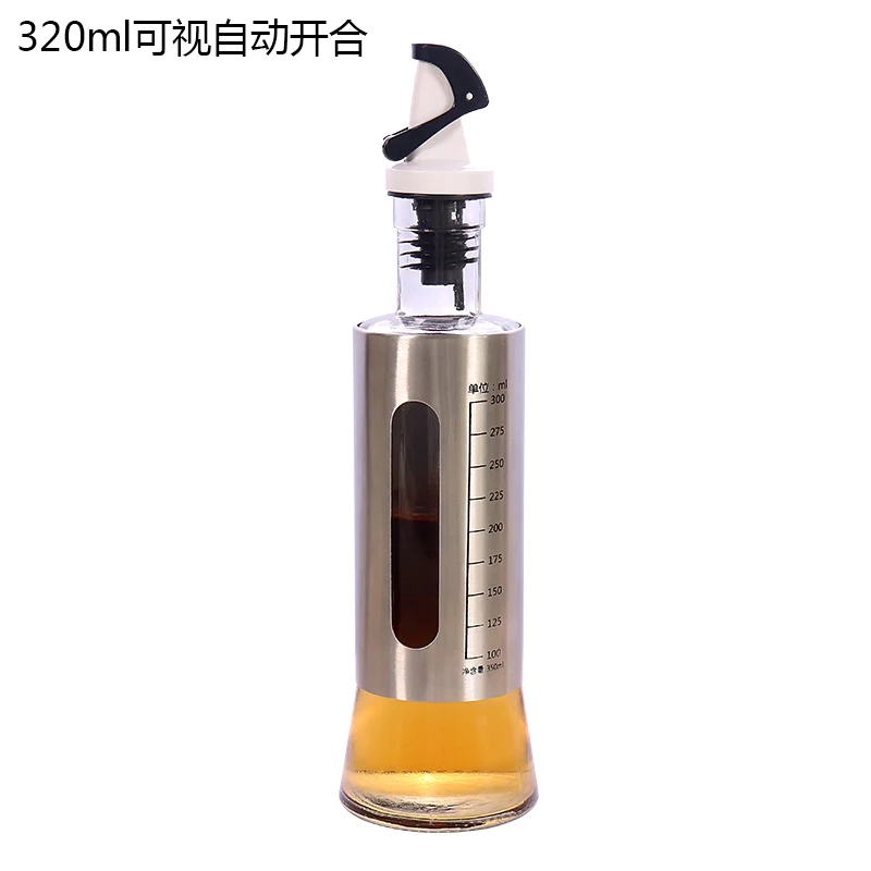 320ml Yomdid креативная бутылка для масла соевый соус оливковое масло уксус горшок для приправ Герметичная Бутылка для хранения приправ кухонный инструмент - Цвет: 320ml