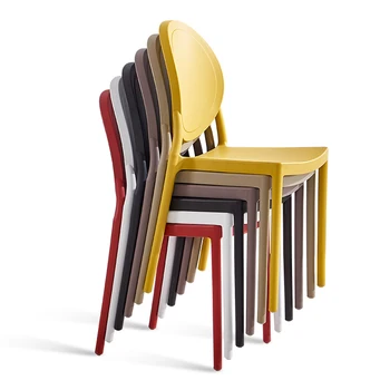 

Nordic INS PP Plastic Chair Restaurant for Dining Chair Modern Restaurant Home Office Living Room Kitchen Plastic Dining Chair