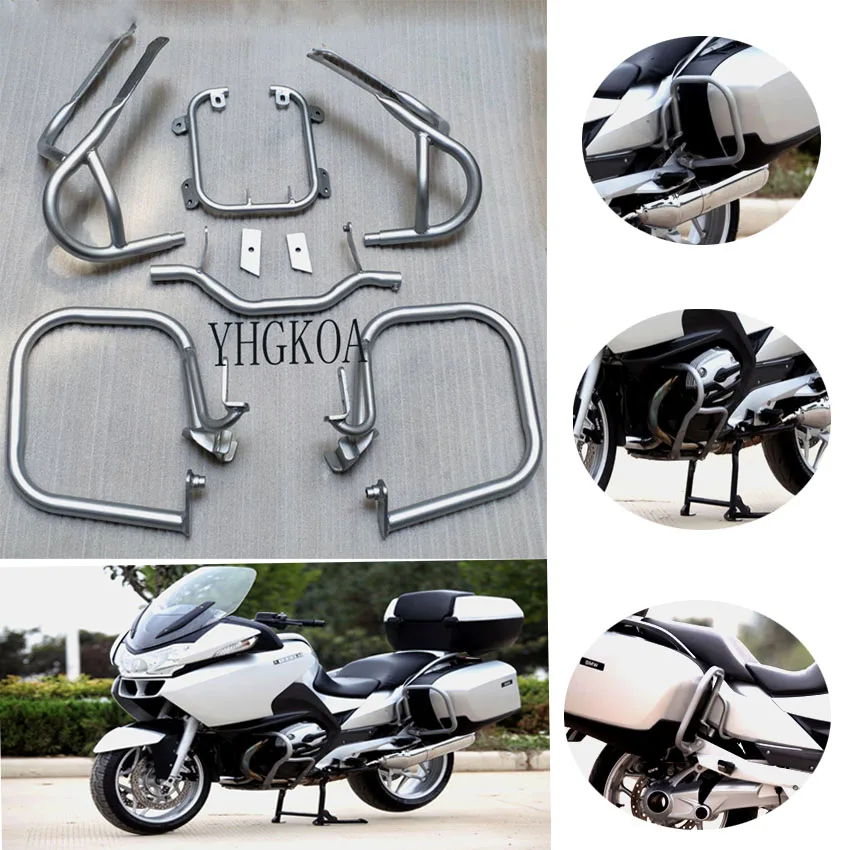 For BMW R1200RT 2005 2006 2007 2008 2009 2010 2011 2012 2013 Front & Rear Engine Highway Guard Crash Bar Bumper Frame Protection |