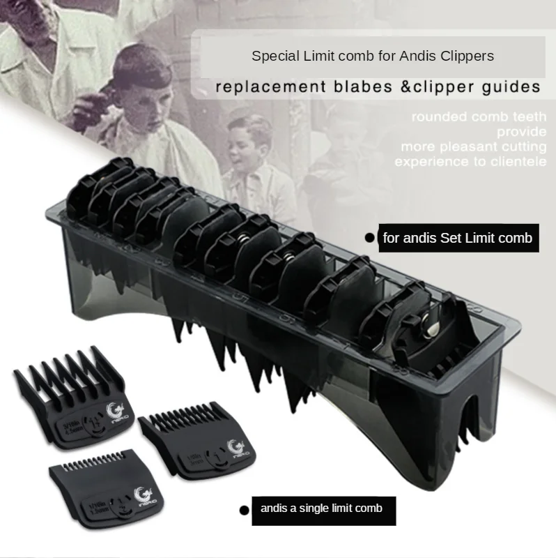 

10Pcs Hair Clipper Limit Comb Guide Attachment Size Barber Replacement For Andis Strong Magnetic Pro Cutting Guide Comb G0920