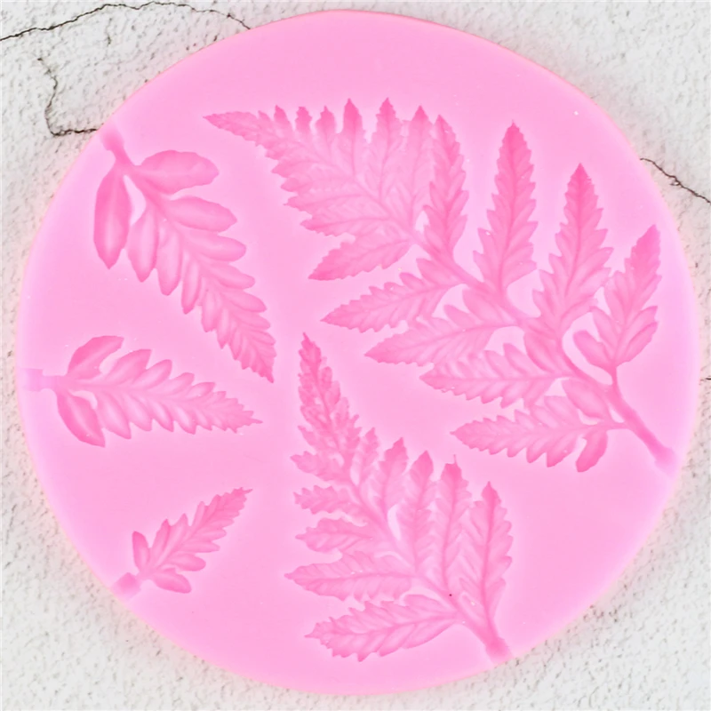 Sugarcraft лист силиконовые формы Мимоза помадка формы для пирожных сделай сам украшения инструменты Конфеты Смолы глины шоколадные формы для мастики