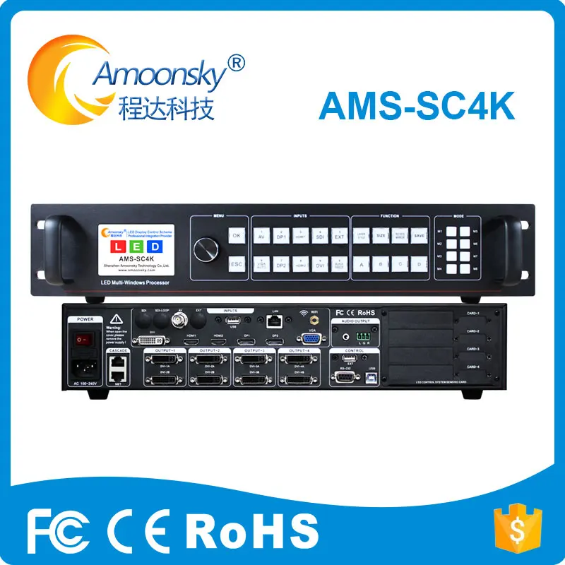 Ультра hd мульти-windows 4K * 2K видео сплиттер AMS-SC4K расширить SDI USB вход для полноцветный сценический фоновый экран светодиодный дисплей Ультра hd мульти-windows 4K * 2K видео сплиттер AMS-SC4K расширить SDI USB вход для полноцветный сценический фоновый экран светодиодный дисплей