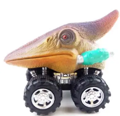 6 стилей модель динозавра Игрушечная машина оттягивающая назад машина динозавр игрушка с большим колесом шины для мальчиков 3-14 лет креативный мини коллекционный малыш Gif - Цвет: 6