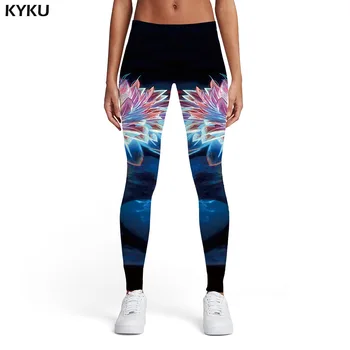 

KYKU Brand Flower Leggings Women Psychedelic 3d Print Art Sexy Gothic Leggins Abstract Sport Womens Leggings Pants Jeggings