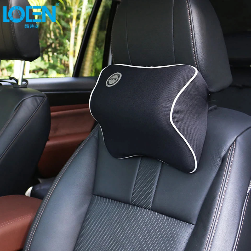 Автомобильное сиденье для головы, шеи, отдыха, массажная подушка с эффектом памяти, поддержка подголовника, подушка для автомобиля, чехол для сиденья, 6 цветов, универсальный стиль автомобиля
