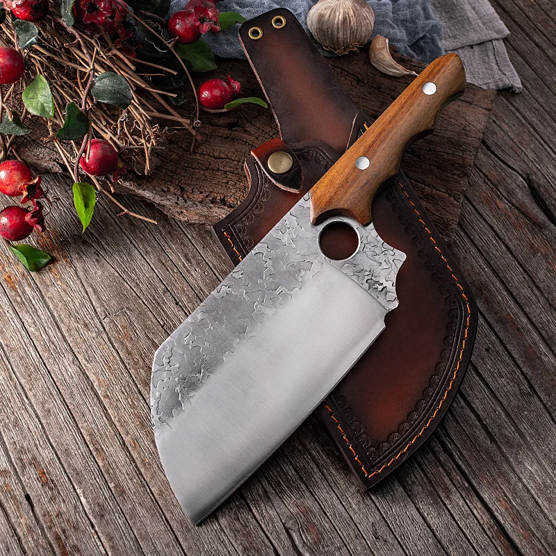 5Cr15Mov Stainless Steel Meat Cleaver Boning Knife Kitchen Chinese Chef Vegetable Cutting Tools Outdoor | Дом и сад