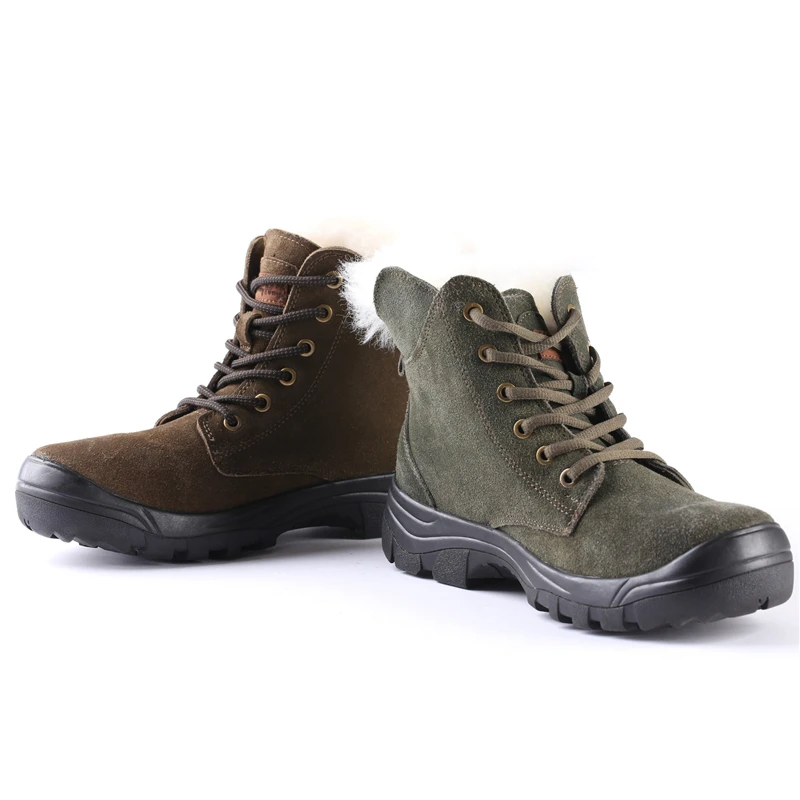 

Men Winter Keep Warm Hiking Boots Outdoor Military Tactical Combat Boots Male Non-Slip Wear-Resistant Labor Shoes AA11993