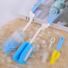 5 шт./компл. щетка для детской бутылочки кусачки очиститель чайника чайник трубка соска щетка 360 градусов Вращающаяся головка Чистящая поролоновая щетка для мытья кружек