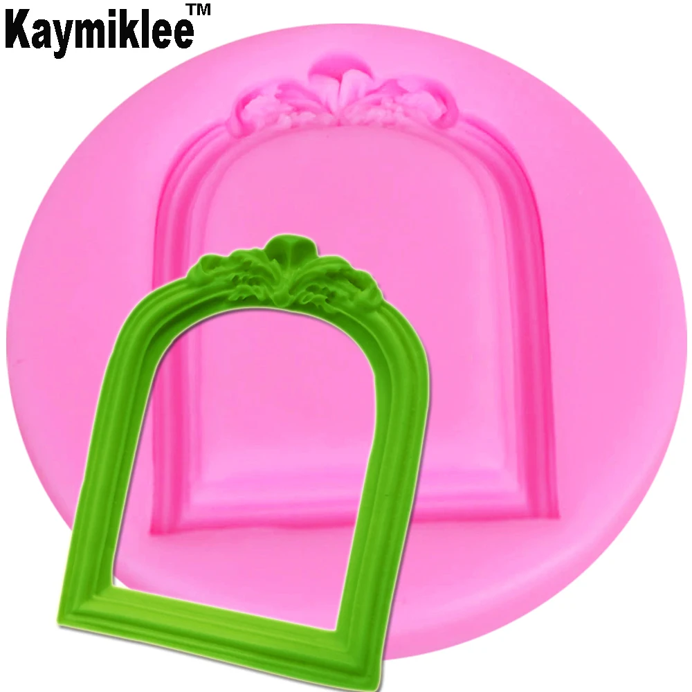 

Kaymiklee M438, Классическая рамка, Цветочная фотоформа для шоколада, кухонная форма для выпечки, декоративный инструмент для сахарной мастики 7,6*1 см