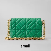 

2021 Spring and summer new Lingge small bag women's fashion One Shoulder Messenger Bag quilted small square bag chain bag
