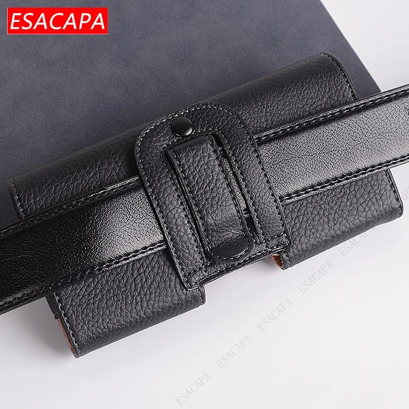 Belt Clip Case Leather Waist Bag For Xiaomi POCO M3 Pro F3 M4 X4 NFC Phone Pouch Holster Flip Cover For Redmi Note 11 10 Pro Max images - 6