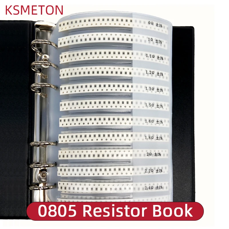 Smd Resistor Smd Book Resistor Kit 0805 0201 0402 0603 1206 1% Resistor set Assortment Kit DIY 170/400 Values Sample Book FR-07 0&Omega;-10M&Omega; smd resistor smd chip resistor smd component sample book