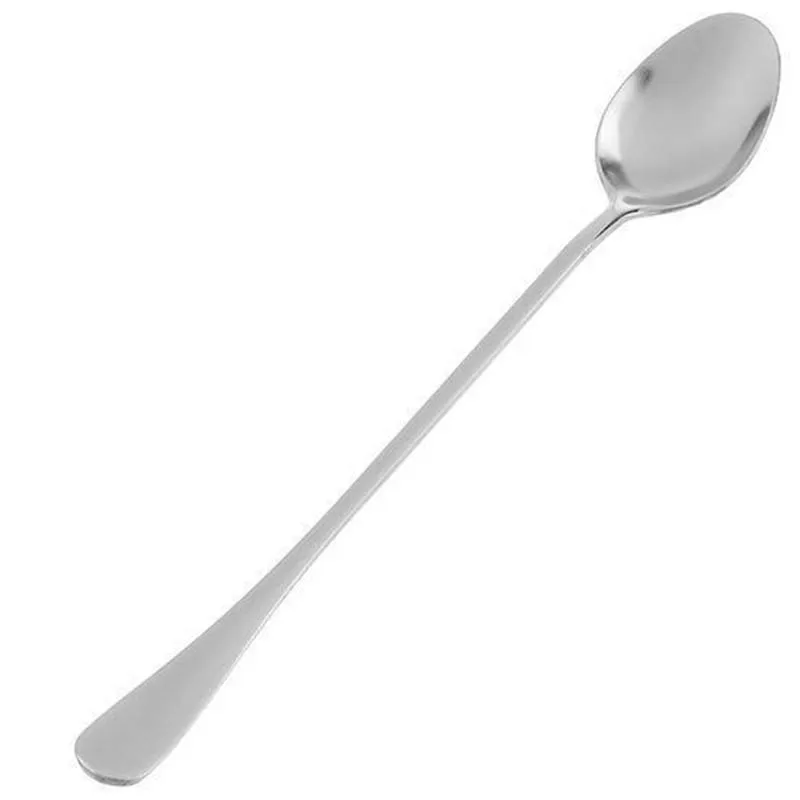 

10Pcs Long Handle Stirring Spoon Stainless Steel Mixing Drinks Ice Cream Coffee For Mixing Drinks Such As Lemonade, Iced Tea