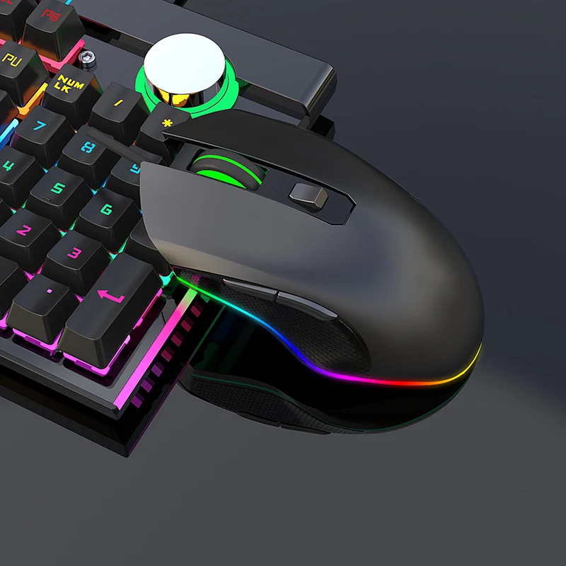 Проводная светящаяся игровая мышь USB оптическая компьютерная мышь 7 программируемая кнопка NK-Shopping