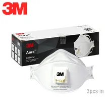 3/6/15 шт. 3 м 9334CV+ KN95 Пылезащитная маска PM2.5 фильтр дыхательный клапан анти дымка частицы индивидуально упакованы