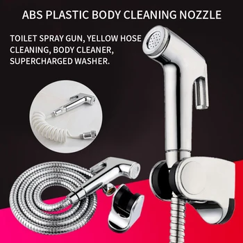 

Handheld Toilet bidet sprayer set Kit Stainless Steel Hand Bidet faucet for Bathroom hand sprayer shower head self cleaning