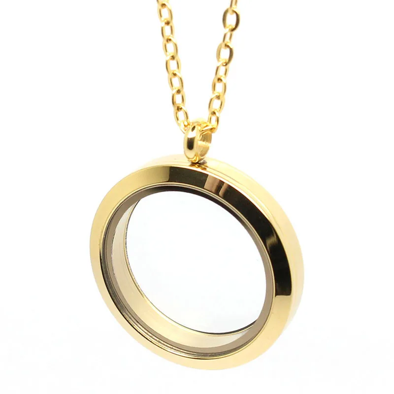 

Wholesale Personalized Magnet Round Necklaces Crystals 316L Stainless Steel Glass Box Pendant Magnetic Closure Chain Round Chain