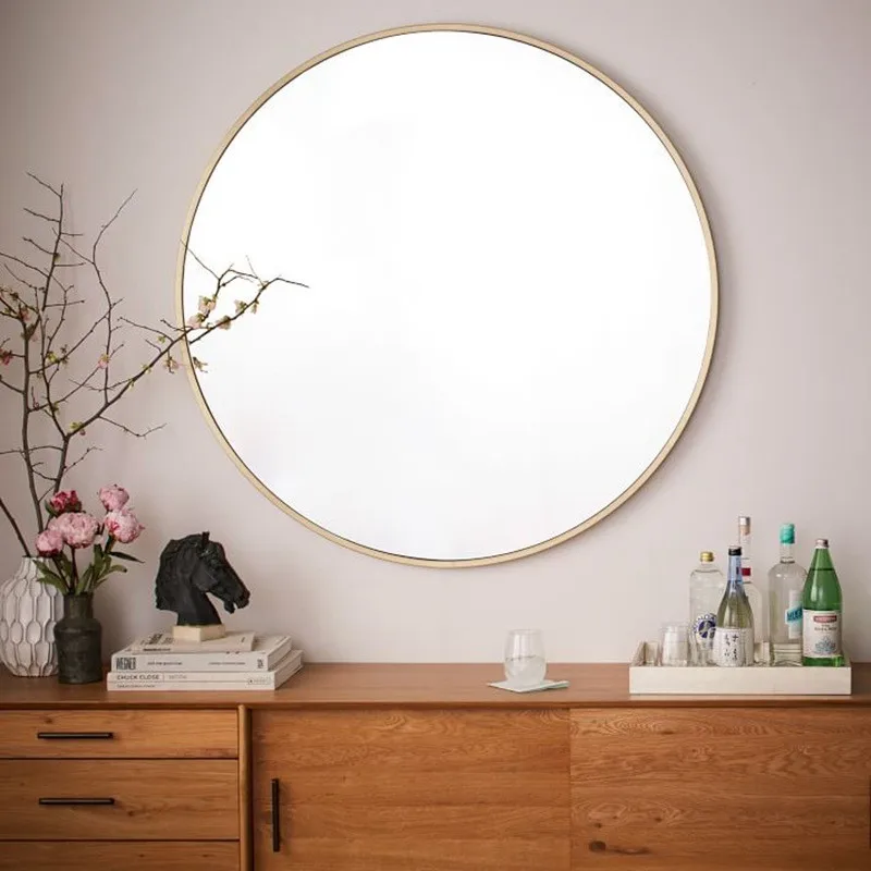 Настенное подвесное индивидуальное круглое зеркало креативное круглое зеркало в ванную комнату настенное домашнее спальное зеркало для макияжа