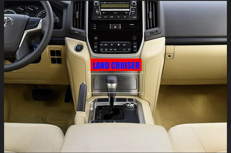 Для Toyota LAND CRUISER 200 автомобильные аксессуары Специальный бортовой QI беспроводной телефон зарядная панель