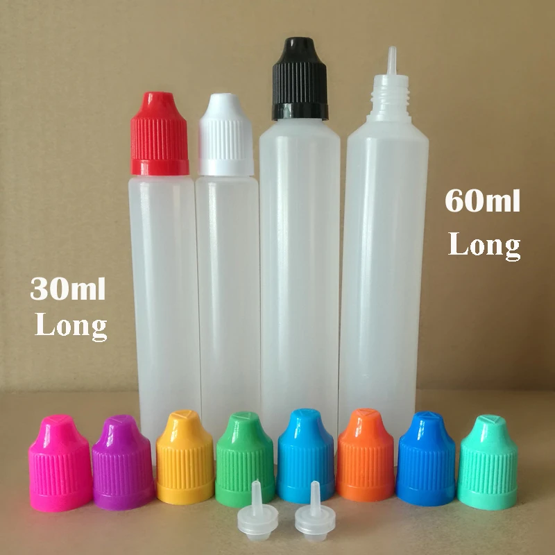 100 шт, 3 мл, 5 мл, 10 мл, 15 мл, 20 мл, 30 мл, 50 мл, PE пластиковая бутылка-капельница, пустая бутылка для выдавливания жидкости с защитной крышкой для детей и мелким наконечником