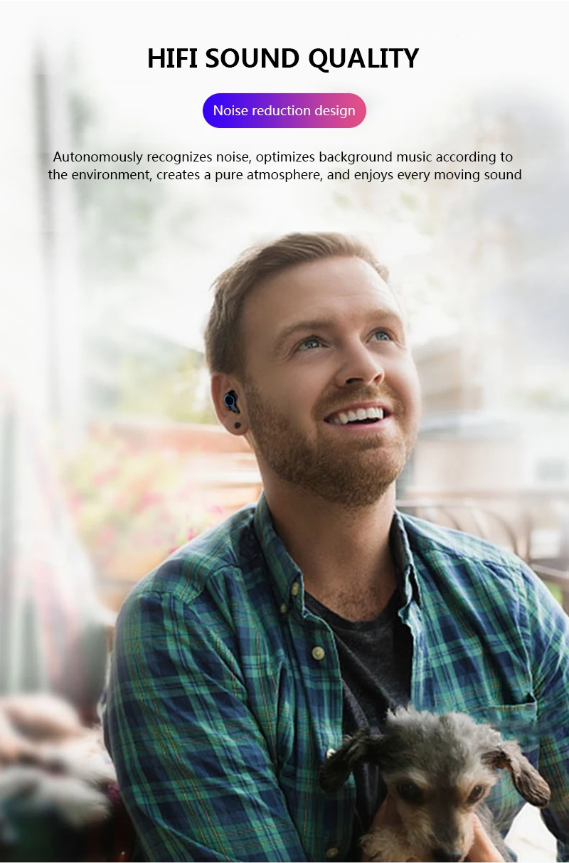 Tongdaytech X23 TWS Bluetooth наушники Fone De Ouvido IPX5 Auriculares беспроводные наушники сенсорное управление с зарядным устройством 800 мАч