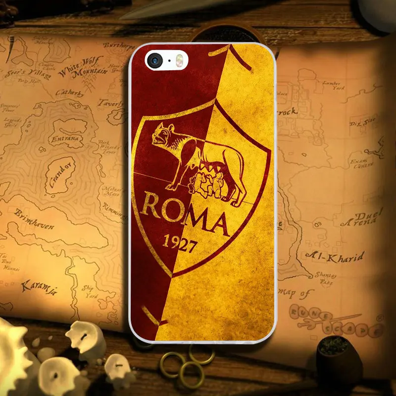 Логотип Roma Футбол мягкий силиконовый чехол для телефона чехол для iPhone X XR XS Max 6 6S 6plus 6splus 7 7plus 8 8Plus 5 5S 5C SE 4S сумки - Цвет: Image 5