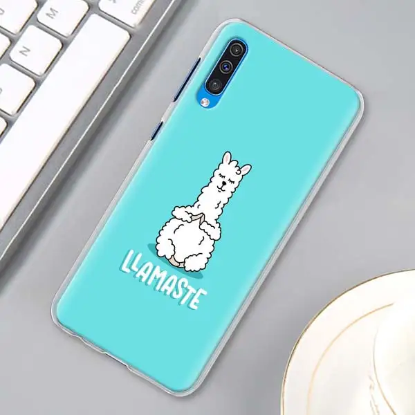 H04 Мультфильм ламы Альпака милые чехлы для телефонов для samsung Galaxy A10 A20e A30 A40 A50s A60 A70 A80 A6 A7 A8 A9 в твердом переплете - Цвет: H04