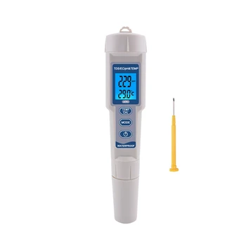 

Professional Digital Water Tester 4 in 1 PH/TDS/EC/Temperature Meter PH Tester Pen for Pools, Drinking Water, Aquariums