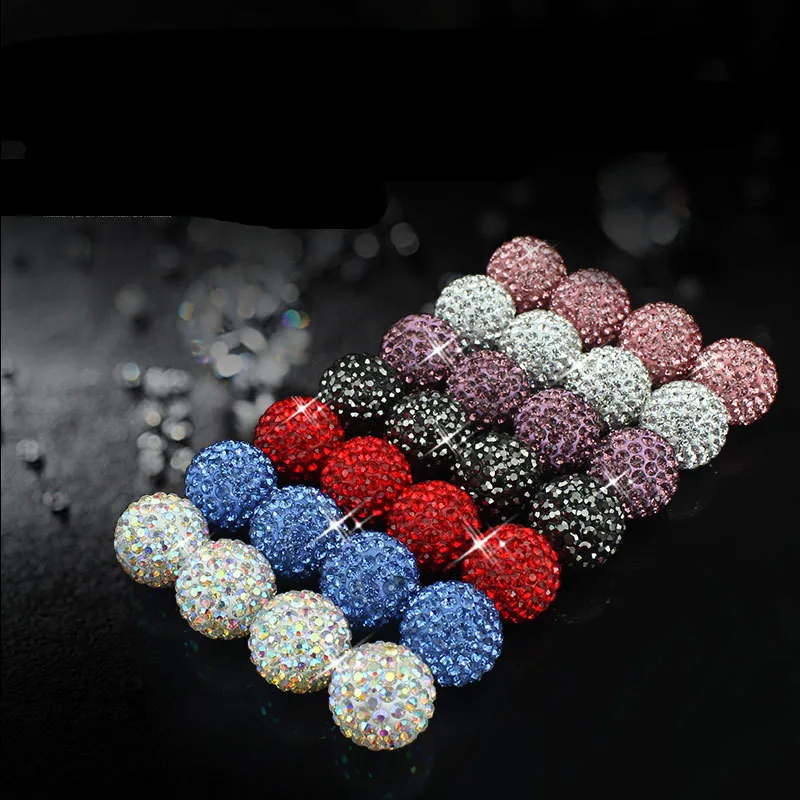 

[Wholesale] 30 Set 4pcs/set Car Tire Valve Caps ABS Diamond-studded Wheel Stem Valve Caps Shining Dustproof Auto Accessories