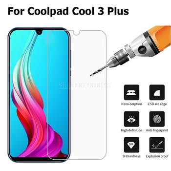 Перейти на Алиэкспресс и купить Для COOLPAD cool 3 Защитная пленка для экрана из закаленного стекла 2.5D 9H Защитная пленка для мобильного телефона для COOLPAD COOL 3 PLUS