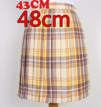skirt 28 цветов, японская школьная юбка JK, Студенческая клетчатая юбка с высокой талией, японская плиссированная юбка для школьной формы, юбка в клетку - Цвет: skirt