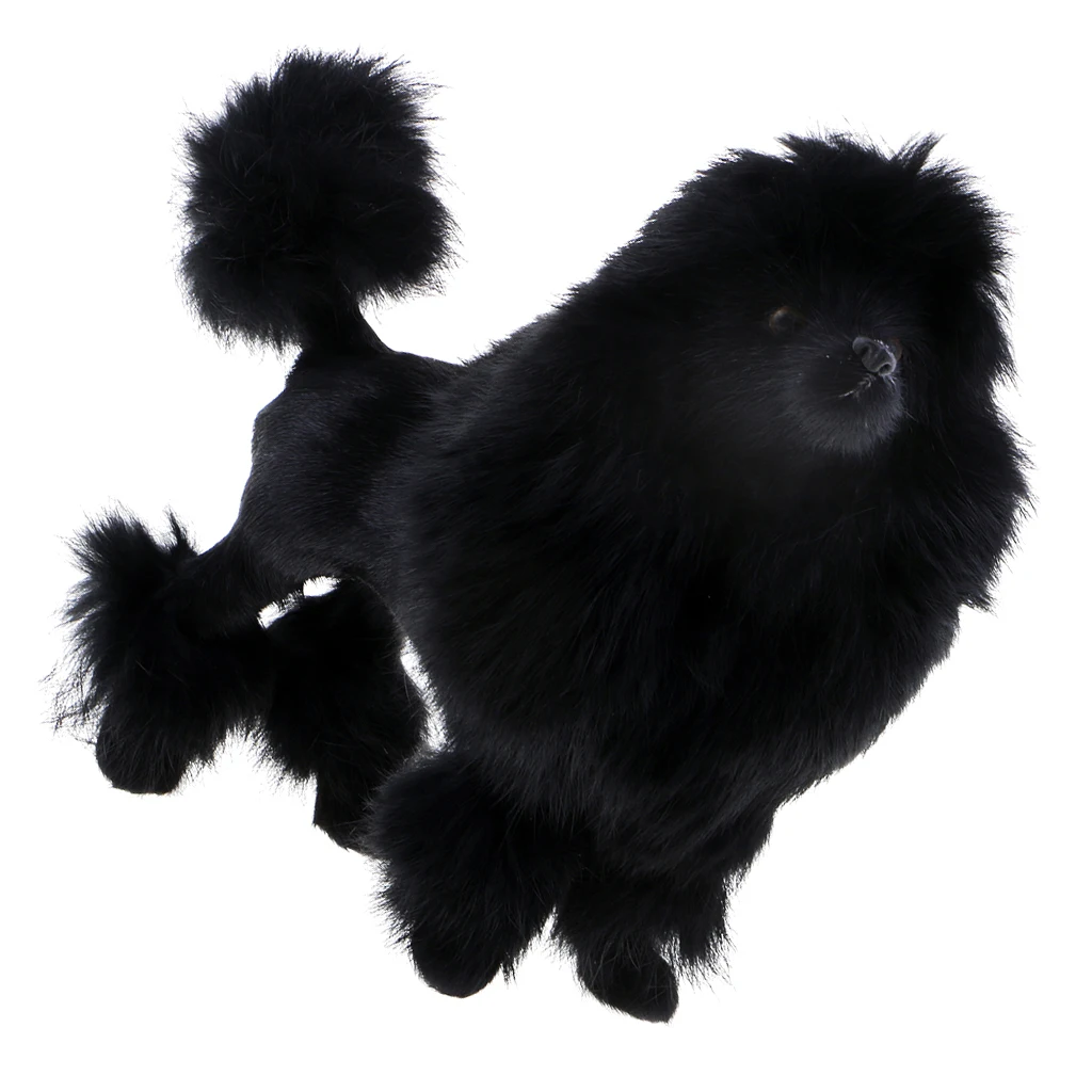 Simulation Poodle Dog Model Poodle Toy Figure Home Decoration Kids Gfit