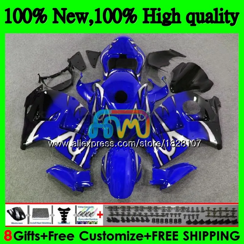 Синий средства ухода за кожей для SUZUKI Hayabusa GSXR 1300 GSXR1300 96 97 98 99 01 48BS. 40 GSXR-1300 1996 1997 1998 1999 2000 2001 обтекатель