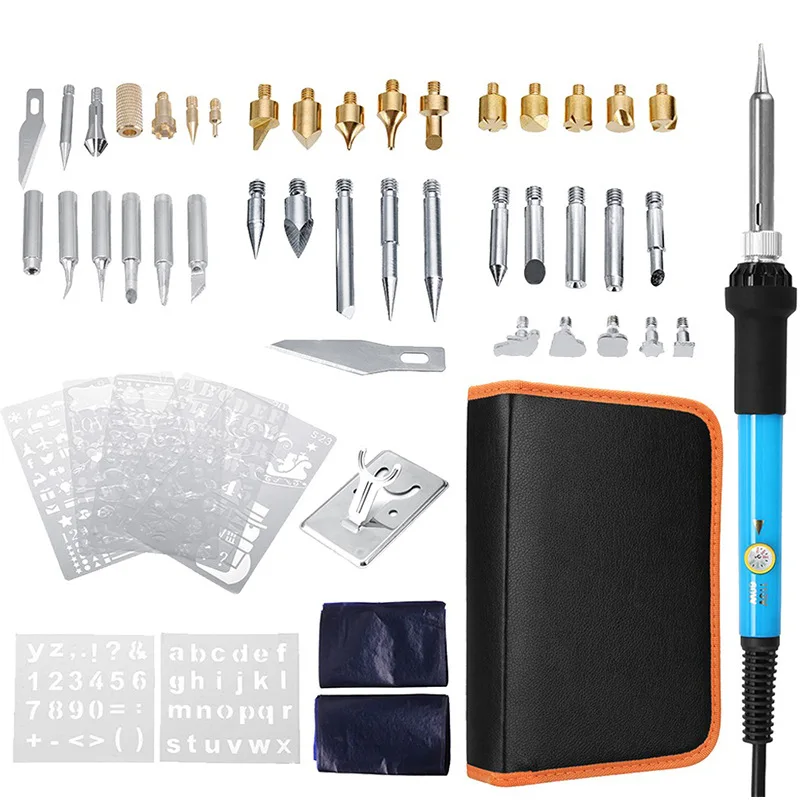 

60-Piece Constant Temperature Electric Soldering Iron Pyrography Carving Electrocautery Pen Thermostat Australian Rules Electric