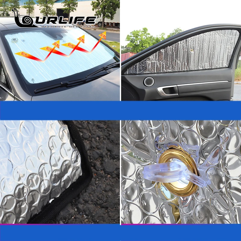 Reflective Car Windshield Window Sun Shade Visor Shield Cover Suction Sunshield Curtain For Hyundai Sonata DN8 10th 2020 2021