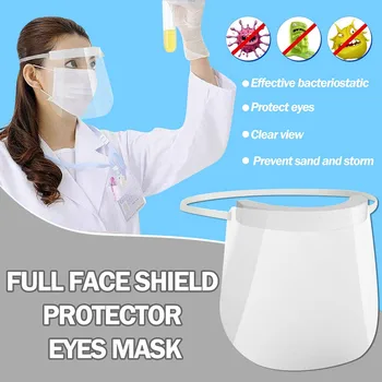 

Full Face Shield Protector Mask Kitchen Oil Splash Anti-smoke Protective Masks Filter Full Face mouth-muffle Washable Portable