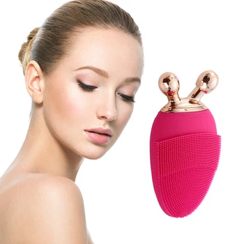 

Electric Massage Facial Cleansing Brush Face Lift Deep Cleaning Sonic Vibration Silicone Skin Care Tool Face Cleanser Device