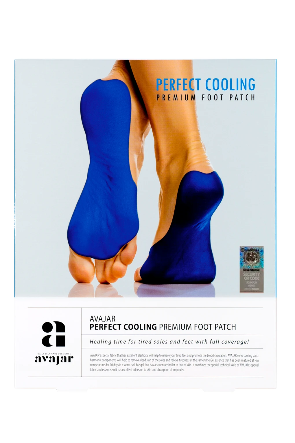 Avajar Perfect Cooling Premium Foot Patch - Охлаждающая маска для ступней ног 1 шт |