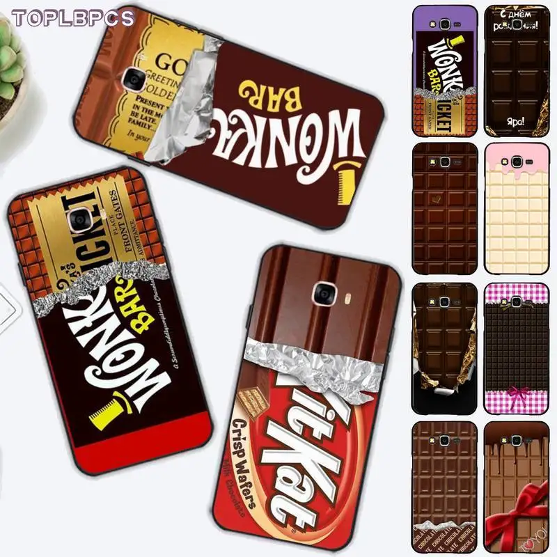 Willy Wonka Bar с золотым билетом чехол для телефона шоколадным батончиком Samsung J6 J7 J2 J5
