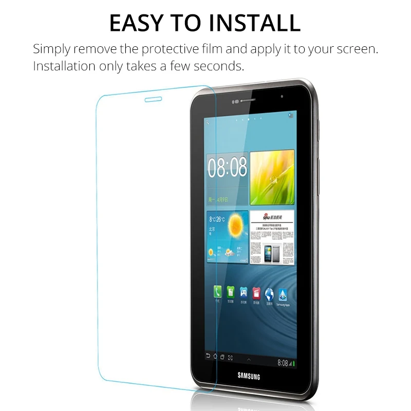 9H Hardness Tempered Glass for Samsung Galaxy Tab 3 Lite 7.0 T110 T111 T113 T116 SM-T110 T113  Screen Protector Glass Film Cover 6