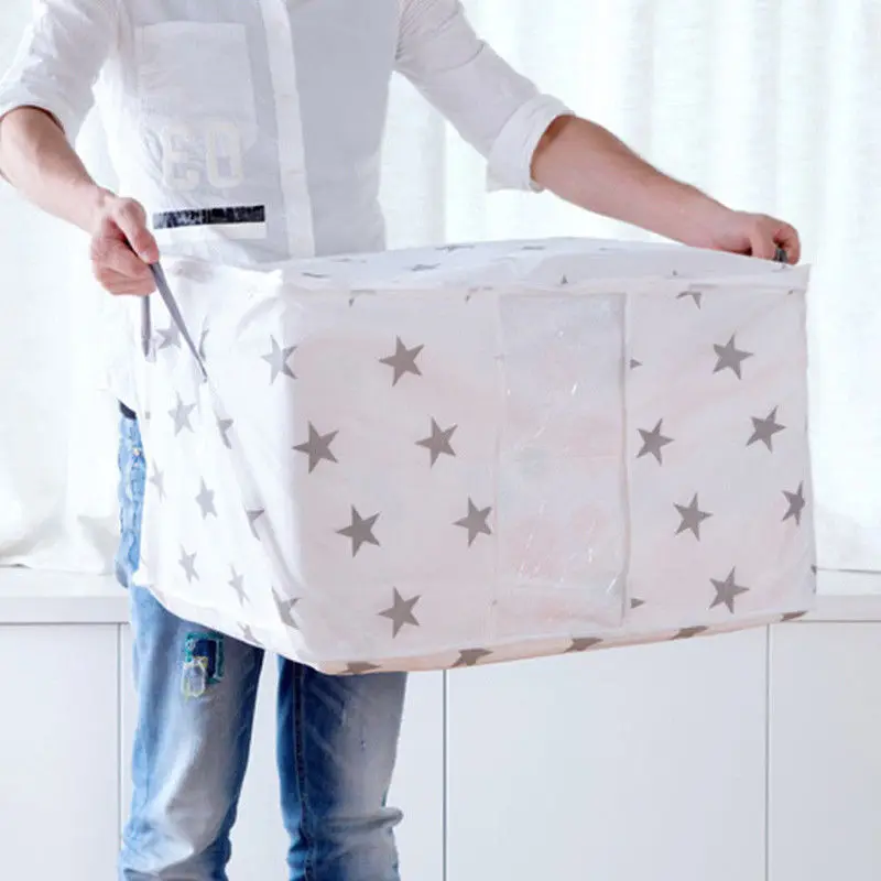

Quilt Large Storage Bags Clothes Laundry Duvet Bed Pillows Shoes Under Bed Box