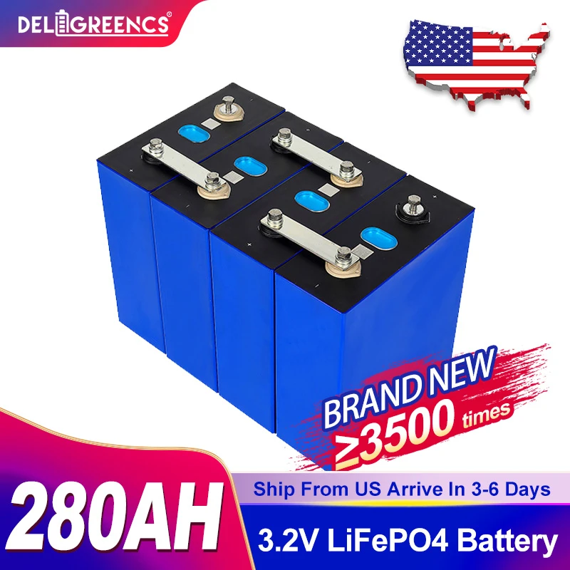 のタイプ Eu Us Warehouse 280 Ah Lipofe4 Lf280k 3.2v 280ah 302ah 320ah