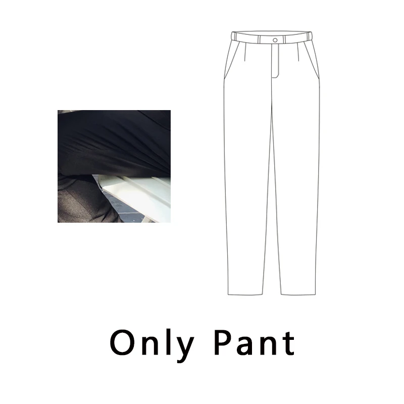 black Only Pant Мужские костюмы, Блейзер со штанами, смокинг, 3xl, мужской черный костюм, 3 предмета, британский стиль, Свадебный, приталенный, абрикосовый - Цвет: black Only Pant
