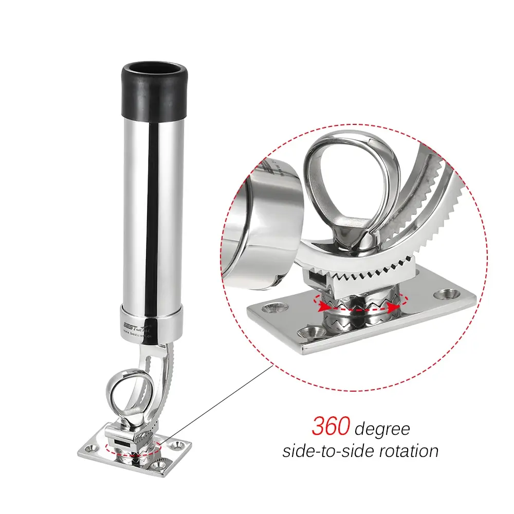 Fishing Adjustable Boat Rod Holder Fishing Pole Racks Fishing Rod Stand-off Tube Rod Pole Holder Bracket Support De Pesca