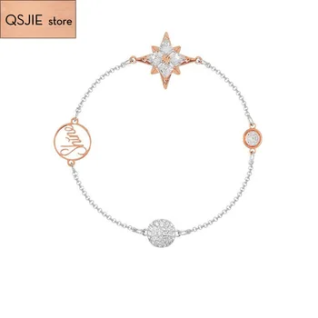 

QSJIE High quality SWA women's luxury, romantic and gorgeous manstar magnetic clasp fashion lucky Bracelet