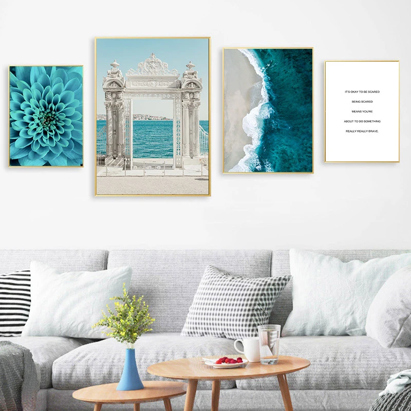 Ocean-Waves-Blue-Flower-Wall-Poster-Sea-Beach-Landscape-Canvas-Print-Nordic-Painting-Scandinavian-Art-Room (2)