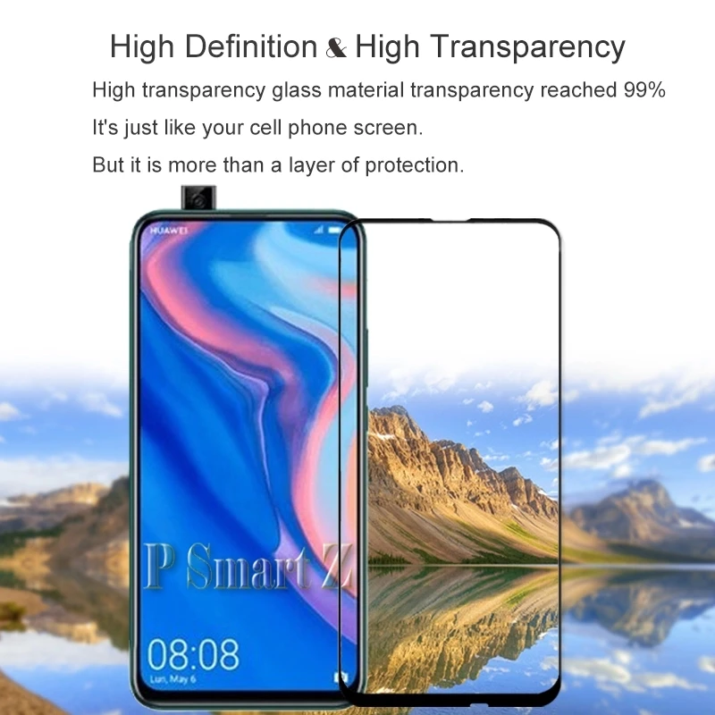 9D стекло для huawei Y9 Prime STK-L21, STK-L22, STK-LX3 протектор экрана для huawei P Smart Z закаленное стекло листовая пленка 6,59''