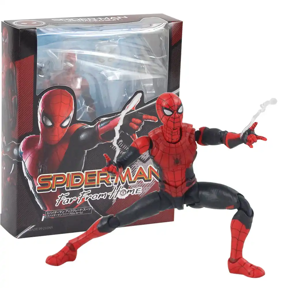juguetes de spiderman con cómic